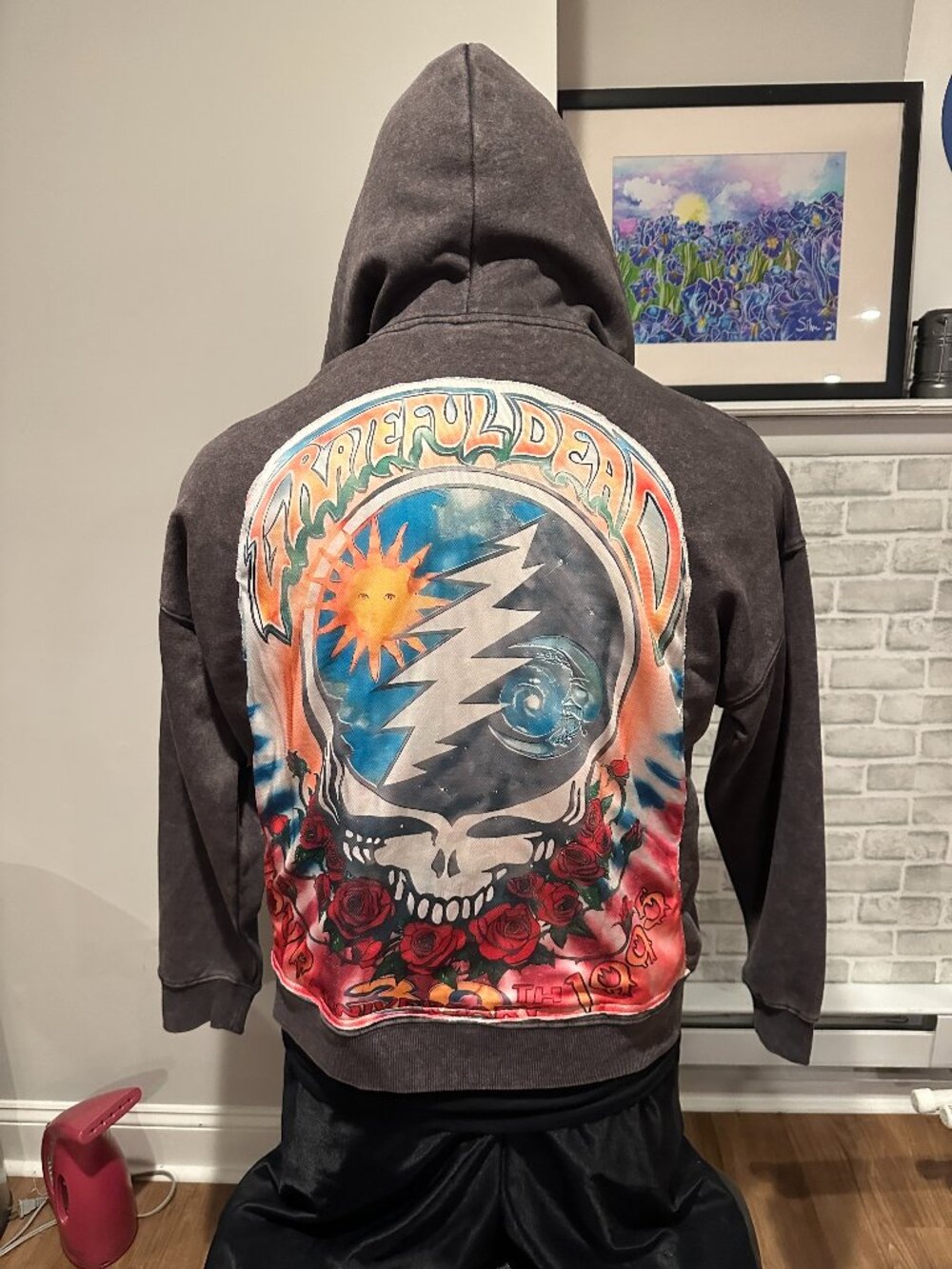 Grateful Dead Grey Hooded Sweatshirt (L)